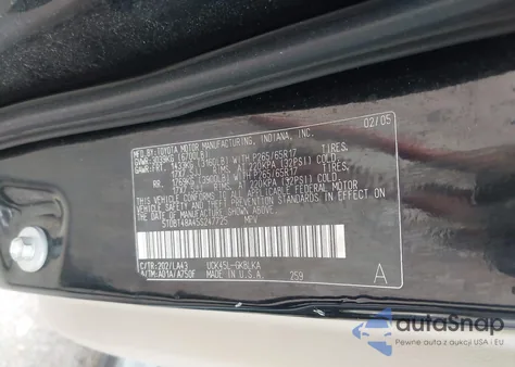 2005 Toyota Sequoia Limited V8 z USA, uszkodzony, nr VIN 5TDBT48A45S247725